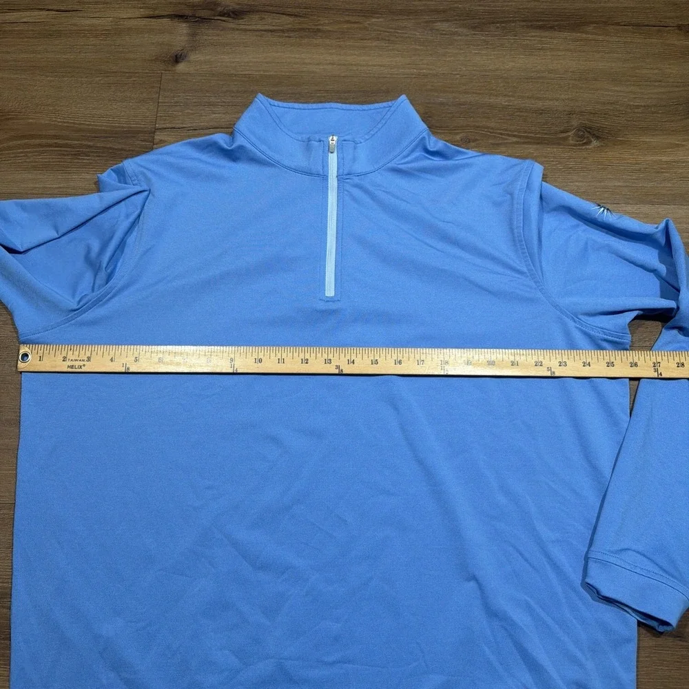 Peter Millar Pullover Mens XL Perth Melange Performance 1/4 Zip Golf Briarwood